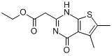 2-{5,6-二甲基-4-氧代-3H,4H-噻吩并[2,3-D]嘧啶-2-基}乙酸乙酯、105219-73-6 CAS查询、2-{5,6-二甲基-4-氧代-3H,4H-噻吩并[2,3-D]嘧啶-2-基