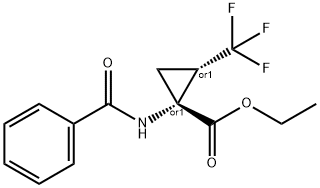 Ethyl (1S,2R)-1-benzamido-2-(trifluoromethyl)-cyclopropanecarboxylate,1g