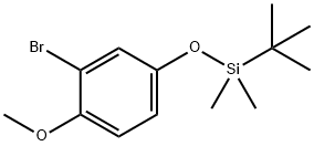 (3-Bromo-4-methoxyphenoxy)(tert-butyl-)-dimethylsilane,250mg