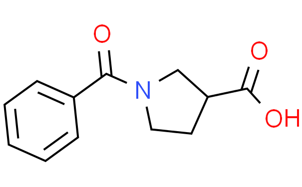 1-苯甲酰吡咯烷-3-羧酸、113558-92-2 CAS查询、1-苯甲酰吡咯烷-3-羧酸物化性质