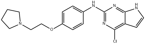 7H-Pyrrolo[2,3-d]pyriMidin-2-aMine, 4-chloro-N-[4-[2-(1-pyrrolidinyl)ethoxy]phenyl]-,1g