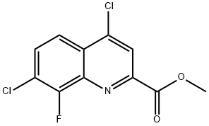 METHYL 4,7-DICHLORO-8-FLUOROQUINOLINE-2-CARBOXYLATE,25g