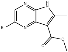 2-溴-6-甲基-5H-吡咯并[2,3-B]吡嗪-7-羧酸甲酯,1g