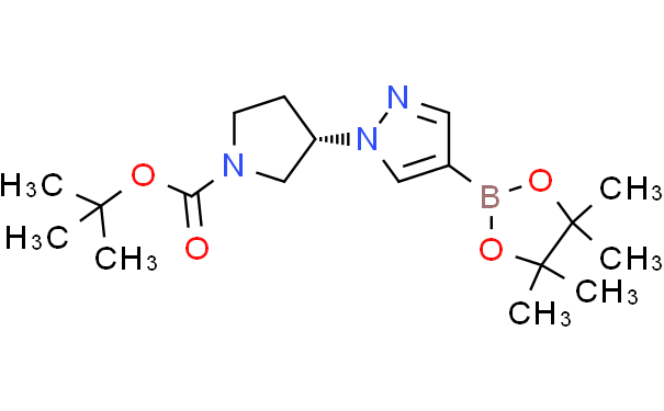 (3S)-3-[4-(四甲基-1,3,2-二氧杂硼杂环戊烷-2-基)-1H-吡唑-1-基]吡咯烷-1-羧酸叔丁酯