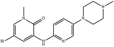 5-bromo-1-methyl-3-(5-(4-methylpiperazin-1-yl)pyridin-2-ylamino)pyridin-2(1H)-one,1g