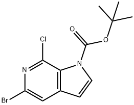 tert-Butyl 5-bromo-7-chloro-1H-pyrrolo-[2,3-c]pyridine-1-carboxylate,1g