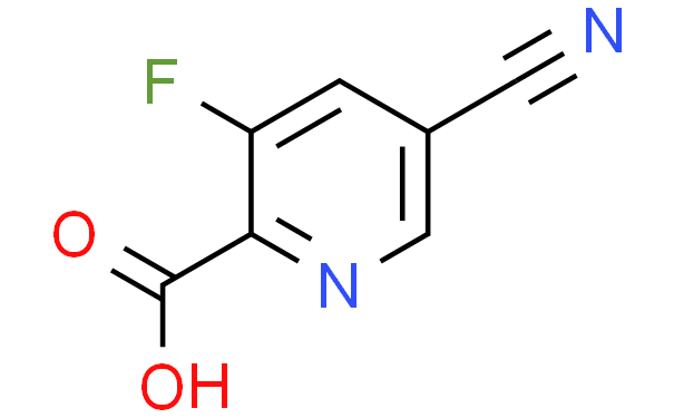 5-CYANO-3-FLUOROPYRIDINE-2-CARBOXYLIC ACID,100mg