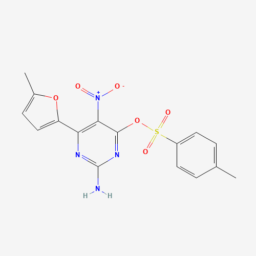 2-Amino-6-(5-methylfuran-2-yl)-5-nitropyrimidin-4-yl 4-methylbenzenesulfonate、1202402-42-3 CAS查询、2-A