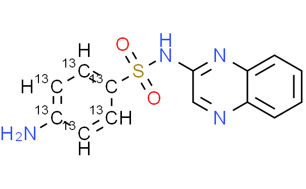 磺胺喹喔啉-13C6 标准、1202864-52-5 CAS查询、磺胺喹喔啉-13C6 标准物化性质