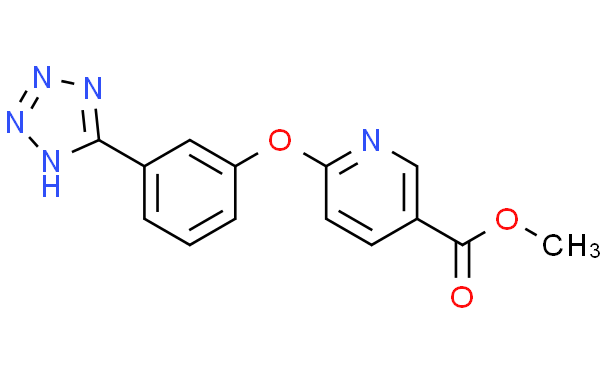 6-(3-1H-四唑-5-基)苯氧基)烟酸甲酯,1g