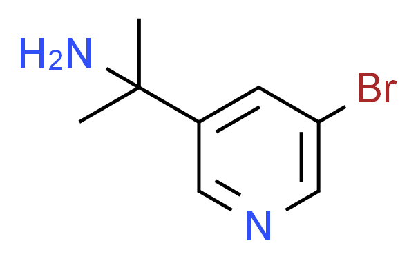 2-(5-溴吡啶-3-基)丙-2-胺盐酸盐,100mg