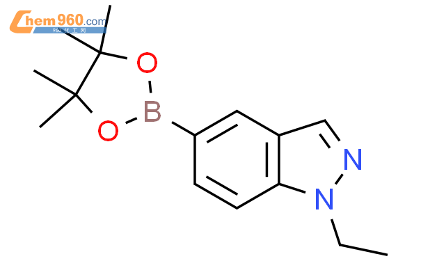 1-乙基-5-(4,4,5,5-四甲基-1,3,2-二氧硼杂环戊烷-2-基)-1H-吲唑、1220696-51-4 CAS查询、1-乙基-5-(4,4,5,5-四甲基-1,3,2-二氧硼杂环戊烷-2-
