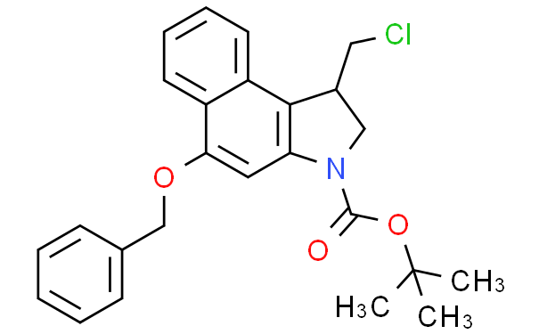 5-(苄氧基)-1-(氯甲基)-1,2-二氢-3H-苯并[e]吲哚-3-羧酸叔丁酯,1g