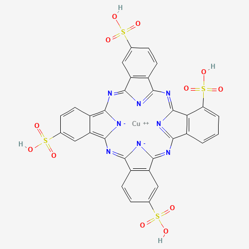 铜酞菁-3,4`,4``,4```-四磺酸四钠盐、123439-80-5 CAS查询、铜酞菁-3,4`,4``,4```-四磺酸四钠盐物化性质