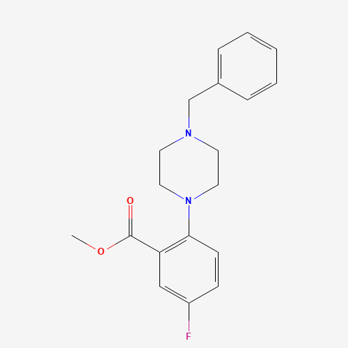 2-(4-苄基哌嗪-1-基)-5-氟苯甲酸甲酯