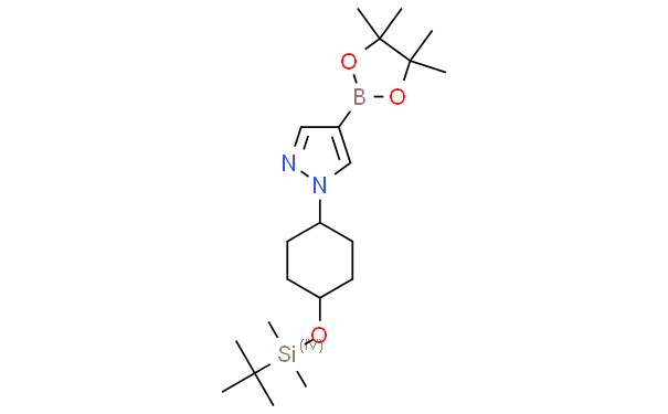 1-((1s,4s)-4-(tert-butyldimethylsilyloxy)cyclohexyl)-4-(4,4,5,5-tetramethyl-1,3,2-dioxaborolan-2-yl)-1H-pyrazole