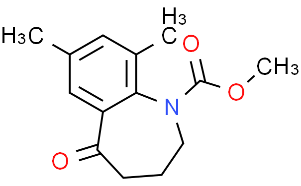 1H-1-Benzazepine-1-carboxylic acid, 2,3,4,5-tetrahydro-7,9-dimethyl-5-oxo-, methyl ester,250mg