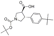 (3S,4R)-1-(tert-butoxycarbonyl)-4-(4-tert-butylphenyl)pyrrolidine-3-carboxylic acid,1g