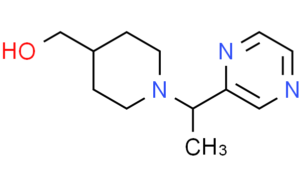 [1-(1-吡嗪-2-基-乙基)-哌啶-4-基]-甲醇,1g