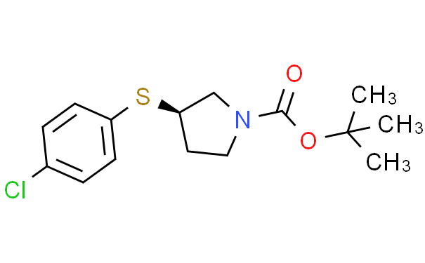 (R)-3-((4-氯苯基)硫基)吡咯烷-1-甲酸叔丁酯