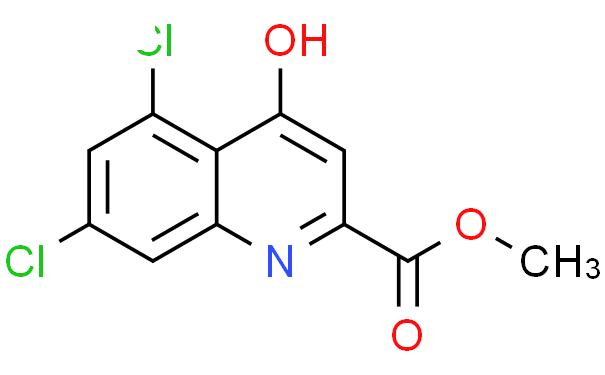 METHYL 5,7-DICHLORO-4-HYDROXYQUINOLINE-2-CARBOXYLATE,1g