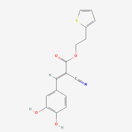 (E)-2-(噻吩-2-基)乙基 2-氰基-3-(3,4-二羟基苯基)丙烯酸酯、132465-10-2 CAS查询、(E)-2-(噻吩-2-基)乙基 2-氰基-3-(3,4-二羟基苯基)丙烯酸酯物化性