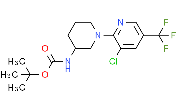 (3'-氯-5'-三氟甲基-3,4,5,6-四氢-2H-[1,2']二吡啶基-3-基)-氨基甲酸叔丁酯,1g