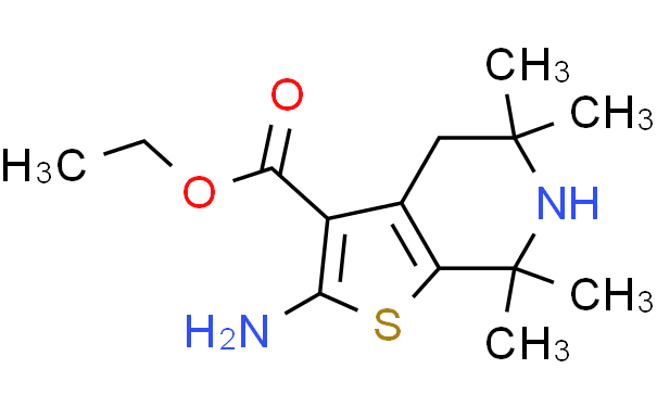 2 - 氨基-5,5,7,7 - 四甲基-4,5,6,7 - 四氢 - 噻吩并[2,3-C]吡啶-3 - 羧酸乙酯,10g