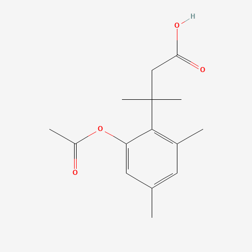 3-(2-Acetoxy-4,6-dimethylphenyl)-3-methylbutyric acid