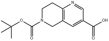 6-[(叔-丁氧基)羰基]-5,6,7,8-四氢-1,6-萘啶-3-羧酸,250mg