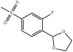 2-(2-氟-4-甲砜基苯基)-1,3-二氧戊环,5g