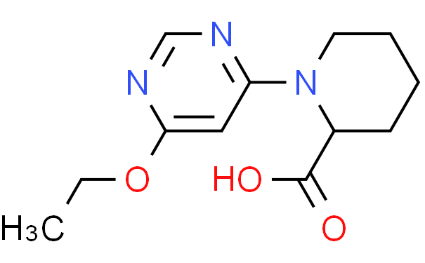 1-(6-乙氧基-嘧啶-4-基)-哌啶-2-羧酸,1g