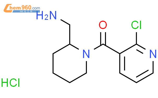 (2-氨基甲基-哌啶-1-基)-(2-氯-吡啶-3-基)-甲酮盐酸盐,1g