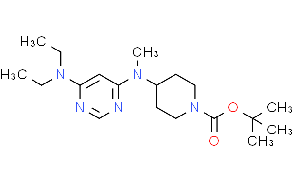 4-[(6-二乙基氨基-嘧啶-4-基)-甲基-氨基]-哌啶-1-羧酸叔丁基酯,1g