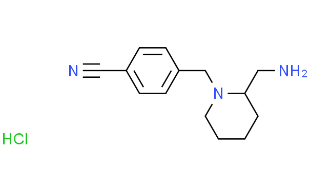 4-(2-氨基甲基-哌啶-1-基甲基)-苄腈盐酸盐,1g