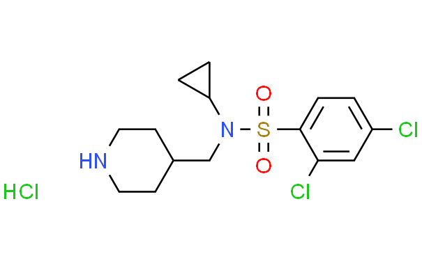 2,4-二氯-N-环丙基-N-哌啶-4-基甲基-苯磺酰胺盐酸盐,1g