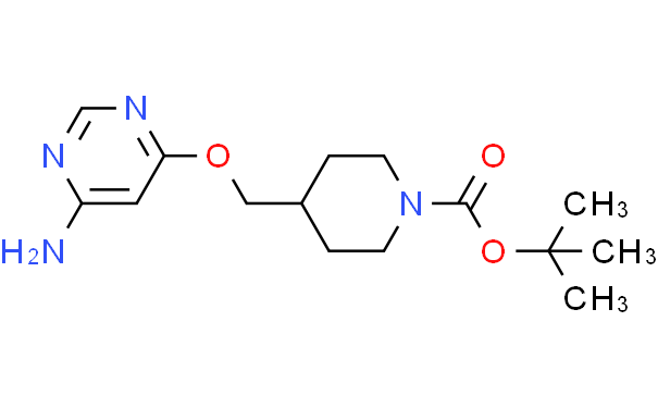 4-(6-氨基嘧啶-4-基氧基甲基)-哌啶-1-羧酸叔丁基酯,1g