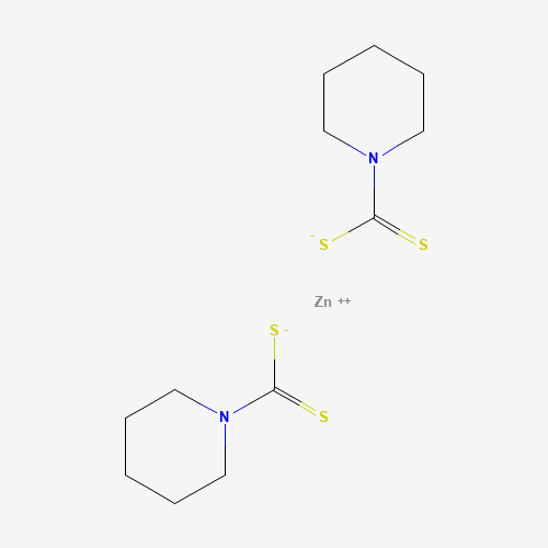 (T-4)-双(1-呱啶二硫代羧酸-S,S’)-锌、13878-54-1 CAS查询、(T-4)-双(1-呱啶二硫代羧酸-S,S’)-锌物化性质