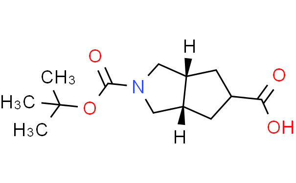 MESO-(3AR,5S,6AS)-2-(叔-丁氧羰基)八氢环戊二烯并[C]吡咯-5-羧酸,100mg