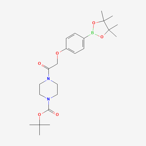 1401697-54-8; tert-butyl 4-(2-(4-(4,4,5,5-tetramethyl-1,3,2-dioxaborolan-2-yl)phenoxy)acetyl)piperaz