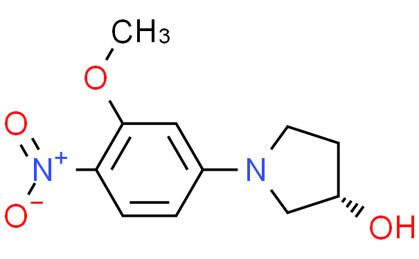 (S)-1-(3-甲氧基-4-硝基-苯基)-吡咯烷-3-醇,1g