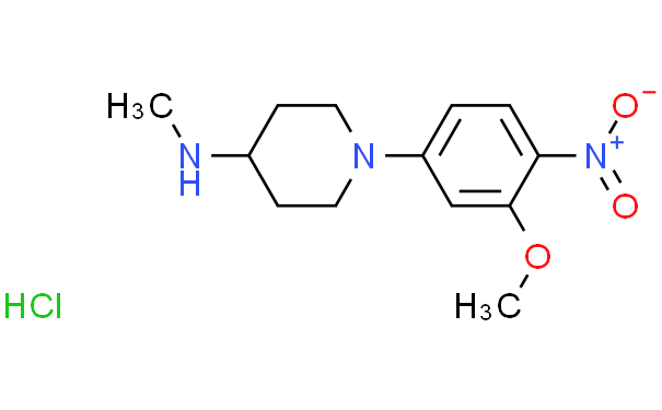 1-(3-甲氧基-4-硝基-苯基)-哌啶-4-基]-甲基-胺盐酸盐,1g