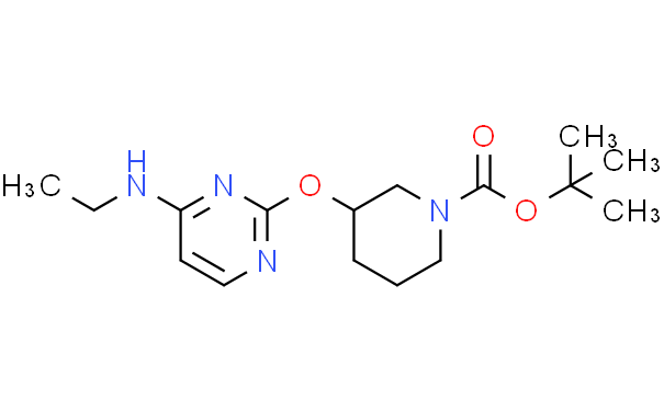 3-(4-乙氨基-嘧啶-2-基氧基)-哌啶-1-羧酸叔丁基酯,1g