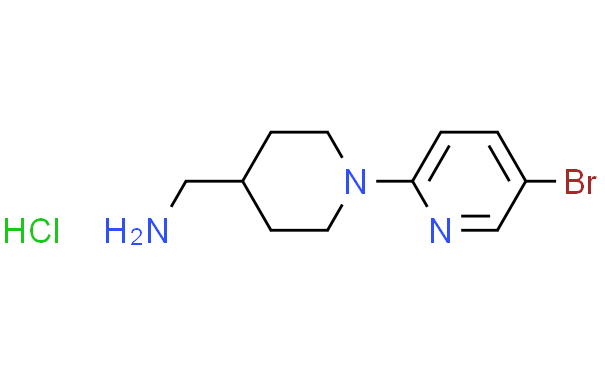 C-(5'-溴-3,4,5,6-四氢-2H-[1,2']二吡啶基-4-基)-甲胺盐酸盐,1g