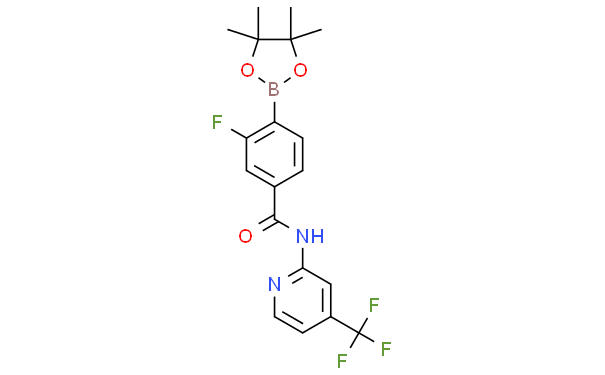 1419221-60-5; 3-Fluoro-4-(4,4,5,5-tetramethyl-1,3,2-dioxaborolan-2-yl)-N-(4-(trifluoromethyl)pyridin