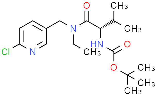 {(S)-1-[(6-氯-吡啶-3-基甲基)-乙基-氨基甲酰]-2-甲基-丙基}-氨基甲酸叔丁酯,1g