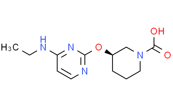 (R)-3-(4-乙氨基-嘧啶-2-基氧基)-哌啶-1-羧酸,1g