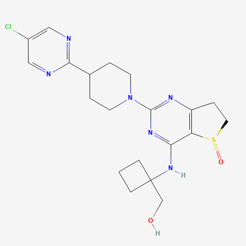(R)-2-(4-(5-氯嘧啶-2-基)哌啶-1-基)-4-((1-(羟甲基)环丁基)氨基)-6,7-二氢噻吩并[3,2-d]嘧啶 5-氧化物