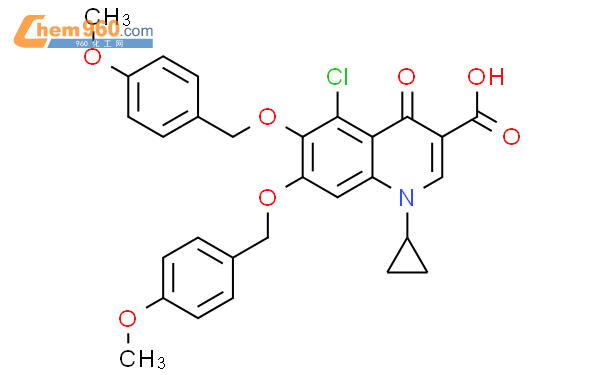 1429440-05-0; 5-Chloro-1-cyclopropyl-6,7-bis((4-methoxybenzyl)oxy)-4-oxo-1,4-dihydroquinoline-3-carb