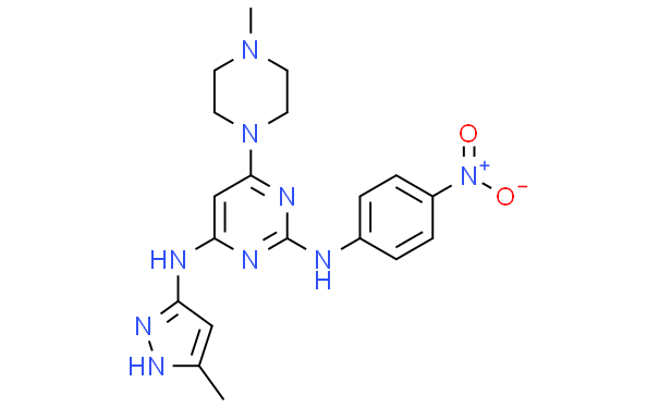 AKI603; 1432515-73-5; CHEMBL3237164; 6-(4-methylpiperazin-1-yl)-4-N-(5-methyl-1H-pyrazol-3-yl)-2-N-(